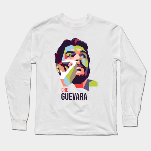 Che Guevara in WPAP Long Sleeve T-Shirt by mursyidinejad